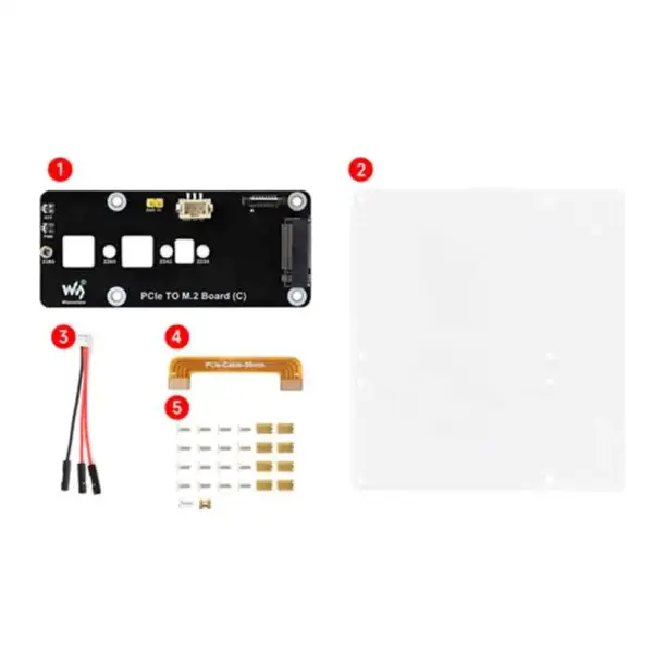 PCIe to M.2 NVMe SSD Adapter for Raspberry Pi 5 - Image 4