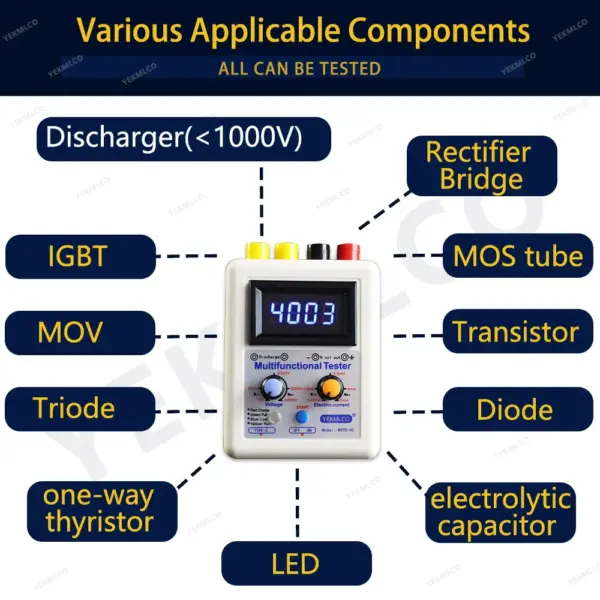 0-4000V IGBT Transistor Voltage Tester with Discharger - Image 2