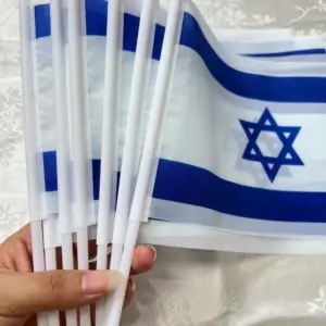CZY Israel Hand-Waved Flag 14x21cm 10 S8dab336955f049779a72811be15a9be53