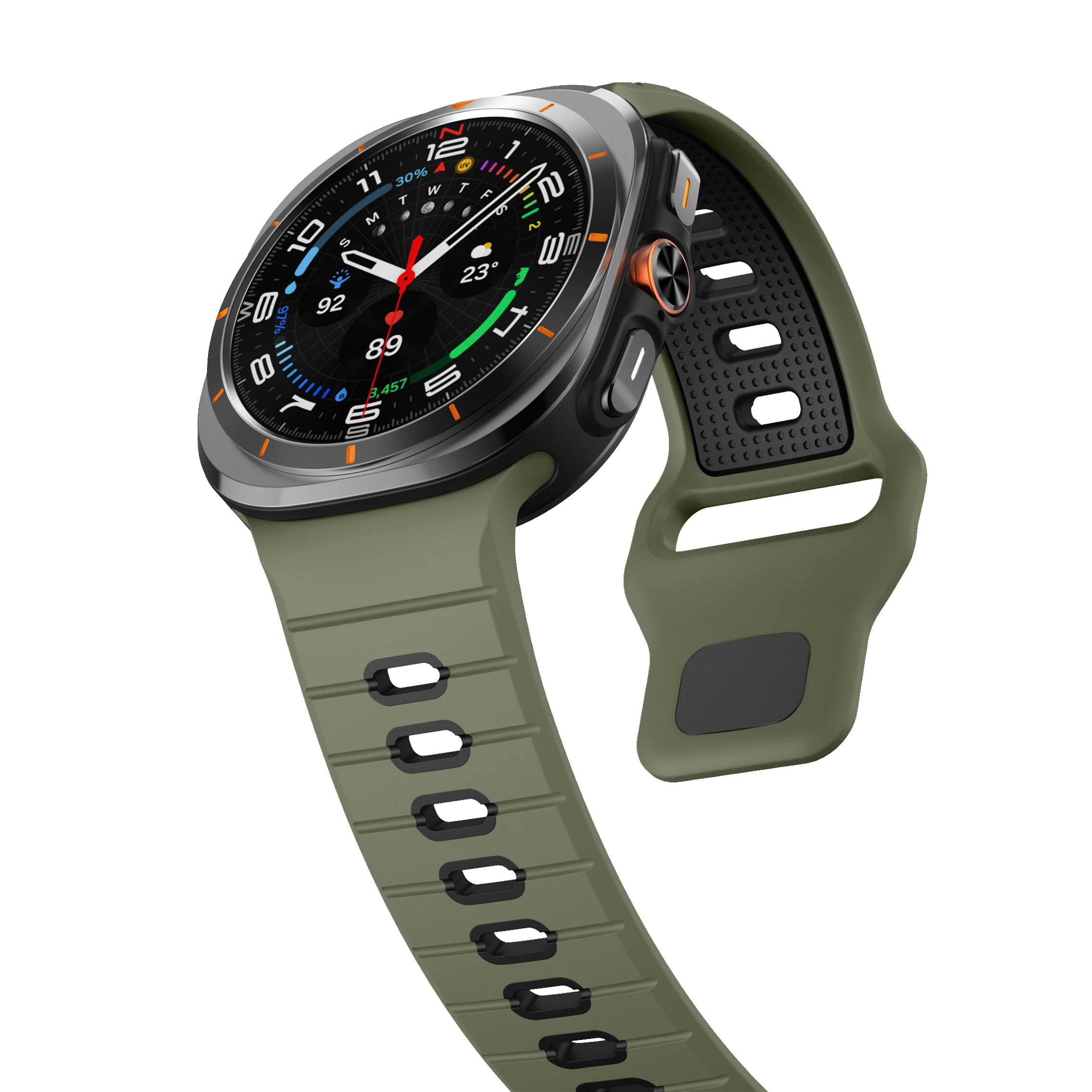 Two-Tone Silicone Strap for Galaxy Watch Ultra 15 Two-Tone Silicone Strap for Galaxy Watch Ultra - Image 15