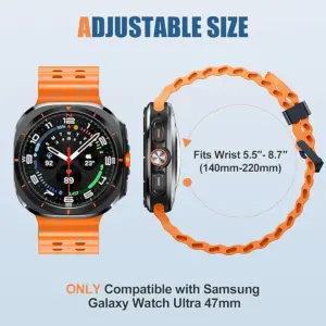 Silicone Strap for Samsung Galaxy Watch Ultra 47mm 33 S8ec118d5f0464d0094ce298228ad5f00M