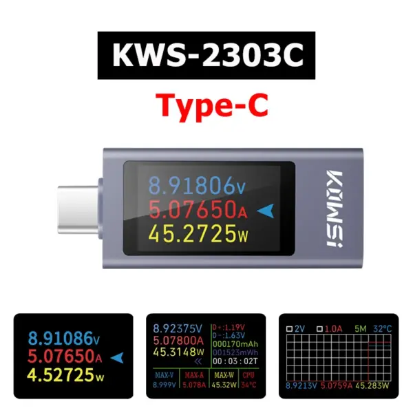 Digital Voltage and Capacity Meter KWS-MX23 - Image 7