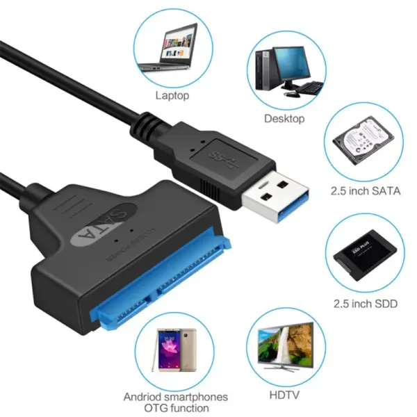 SATA to USB 3.0/Type-C Adapter Cable - Image 6