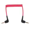 Coiled 3.5mm TRS Male to Male Mic Cable