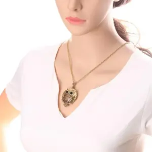 Owl Pendant Necklace with Magnifying Glass 8 S8ef6a0b5b14141eaab82b09d46c4d1bbb