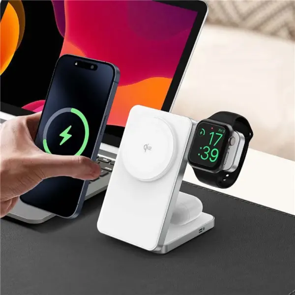 Qi2 3-in-1 Magnetic Wireless Charger for iPhone 15 - Image 5