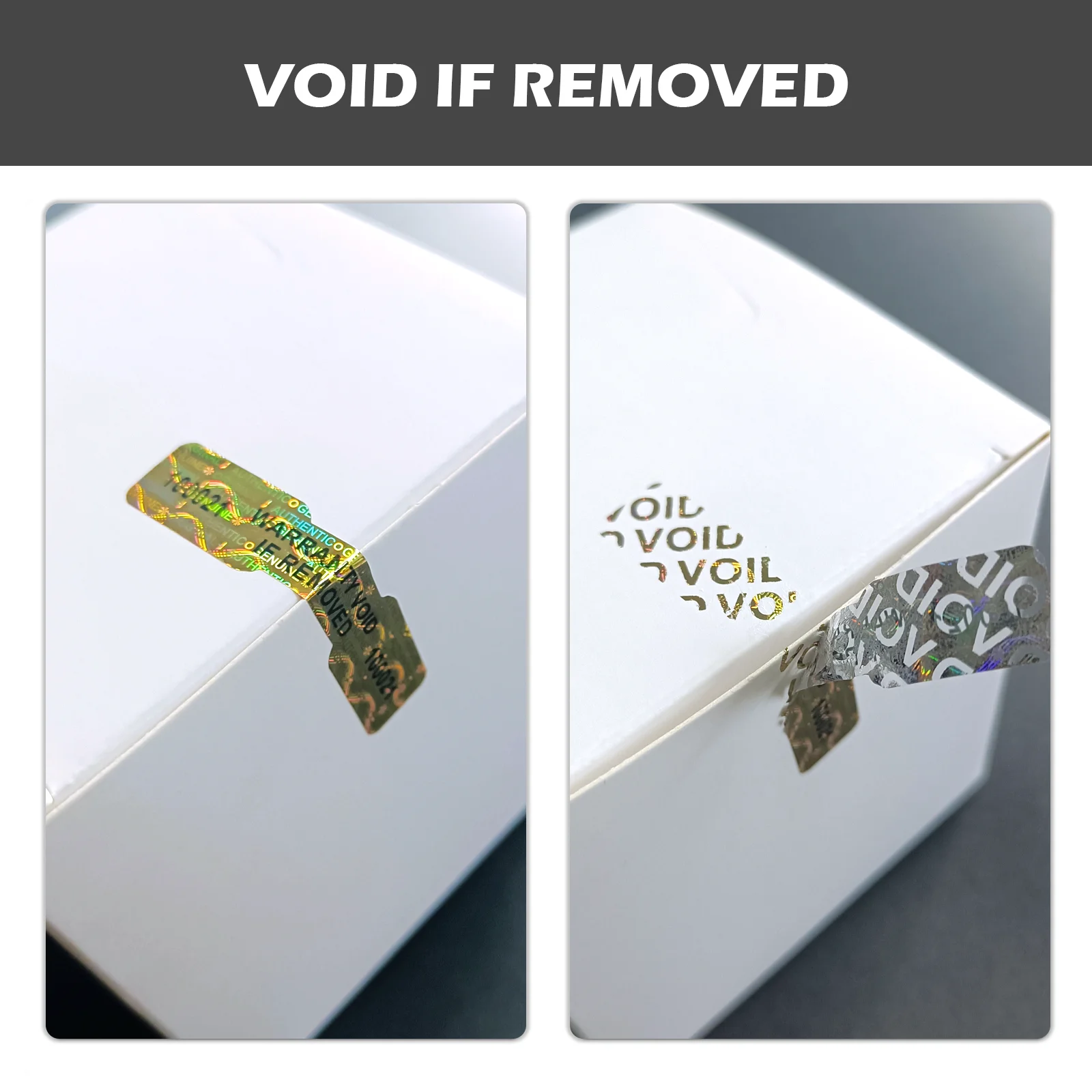 Holographic Bone Shape Security Labels Pack 3 Holographic Bone Shape Security Labels Pack - Image 3