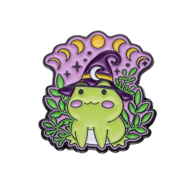 Magic Frog Enamel Pin with Wand and Potion - Image 12