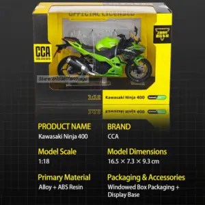 Kawasaki Ninja 400 Diecast Model 1:12 37 S904947a86c6e42bfa381d907e326ae61Q