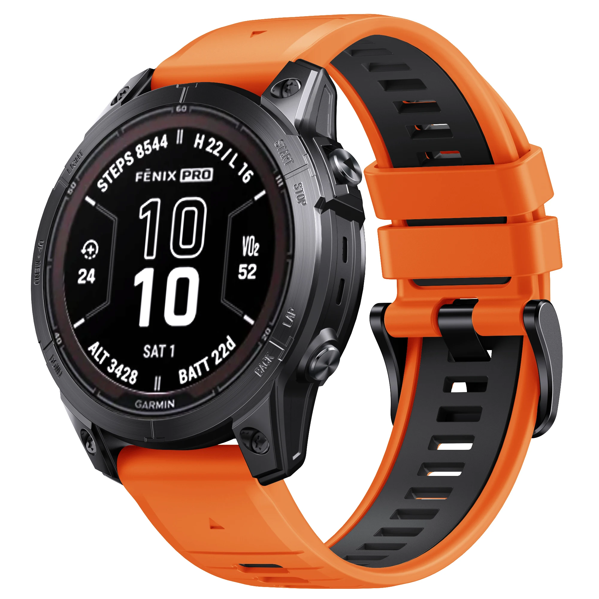 Two Tone Silicone Strap for Garmin Watches 3 Two Tone Silicone Strap for Garmin Watches - Image 3