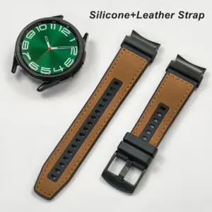 22mm Leather & Silicone Band for Samsung Galaxy Watch 6/5 17 S9125d6b002a1484f938c9914fc27c113j