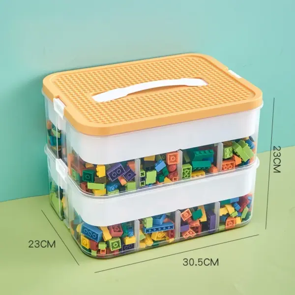2 Layers Adjustable Building Block Storage Box - Image 7
