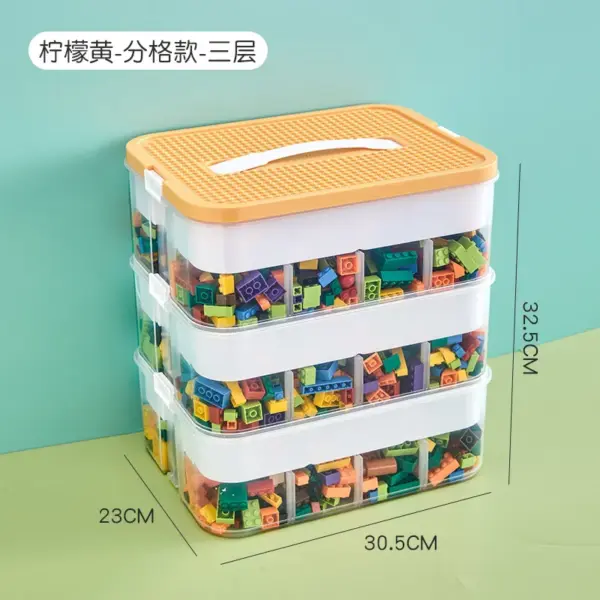 2 Layers Adjustable Building Block Storage Box - Image 8
