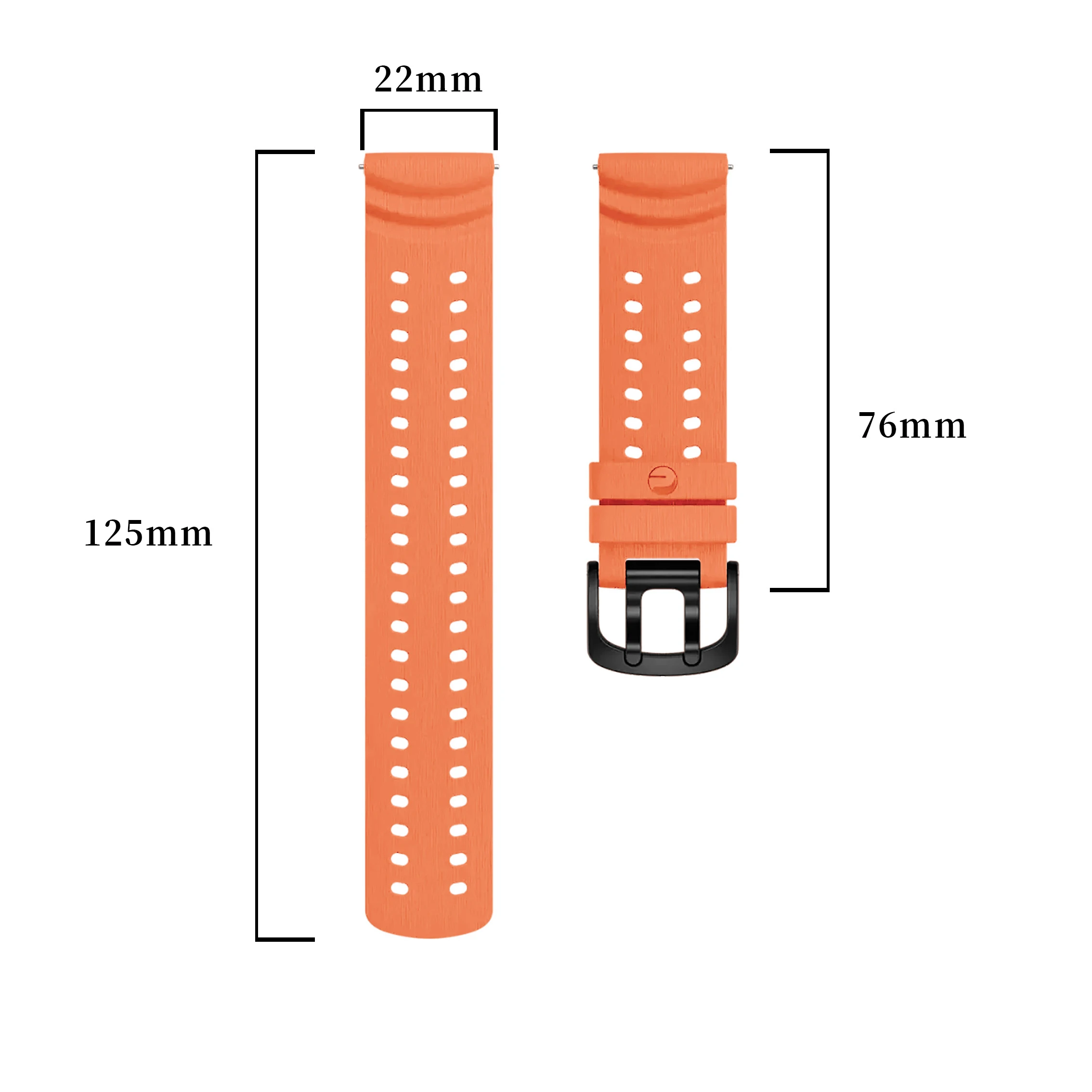 22mm Silicone Watch Strap for POLAR Models 2 22mm Silicone Watch Strap for POLAR Models - Image 2