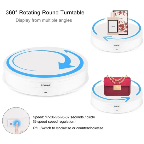 30cm Rotating Display Stand with Remote Control - Image 5