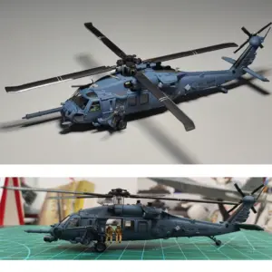 1:100 Scale HH-60G Special Helicopter Model 11 S91f4e2dd13ae41548e111ca5e5a33d4a7