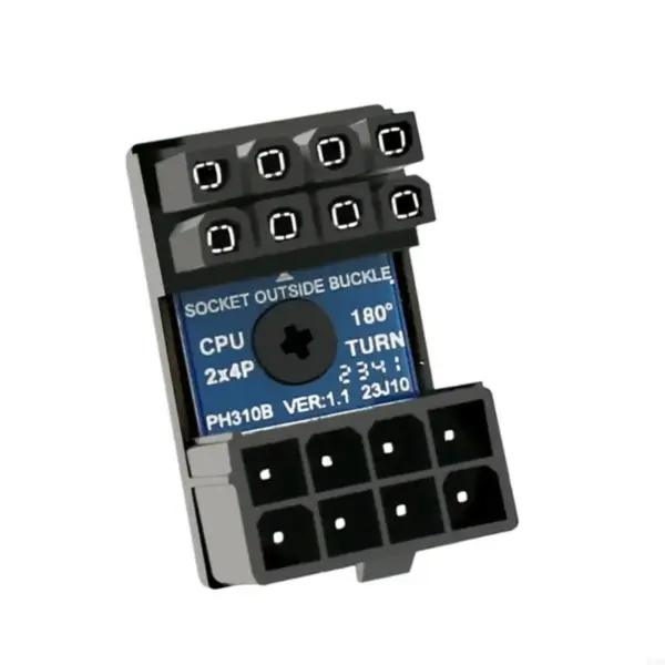 180 Degree 8 Pin CPU Power Connector Adapter - Image 8