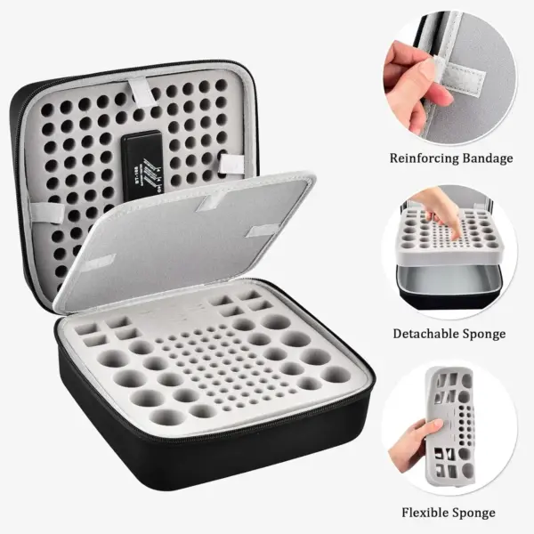Battery Organizer Case with Tester for AA, AAA, 9V - Image 3