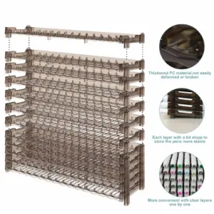 Evemodel 180 Slots Penholder Display Rack SN01 12 S924ae70a20034ee5b8d70b04f2292630t