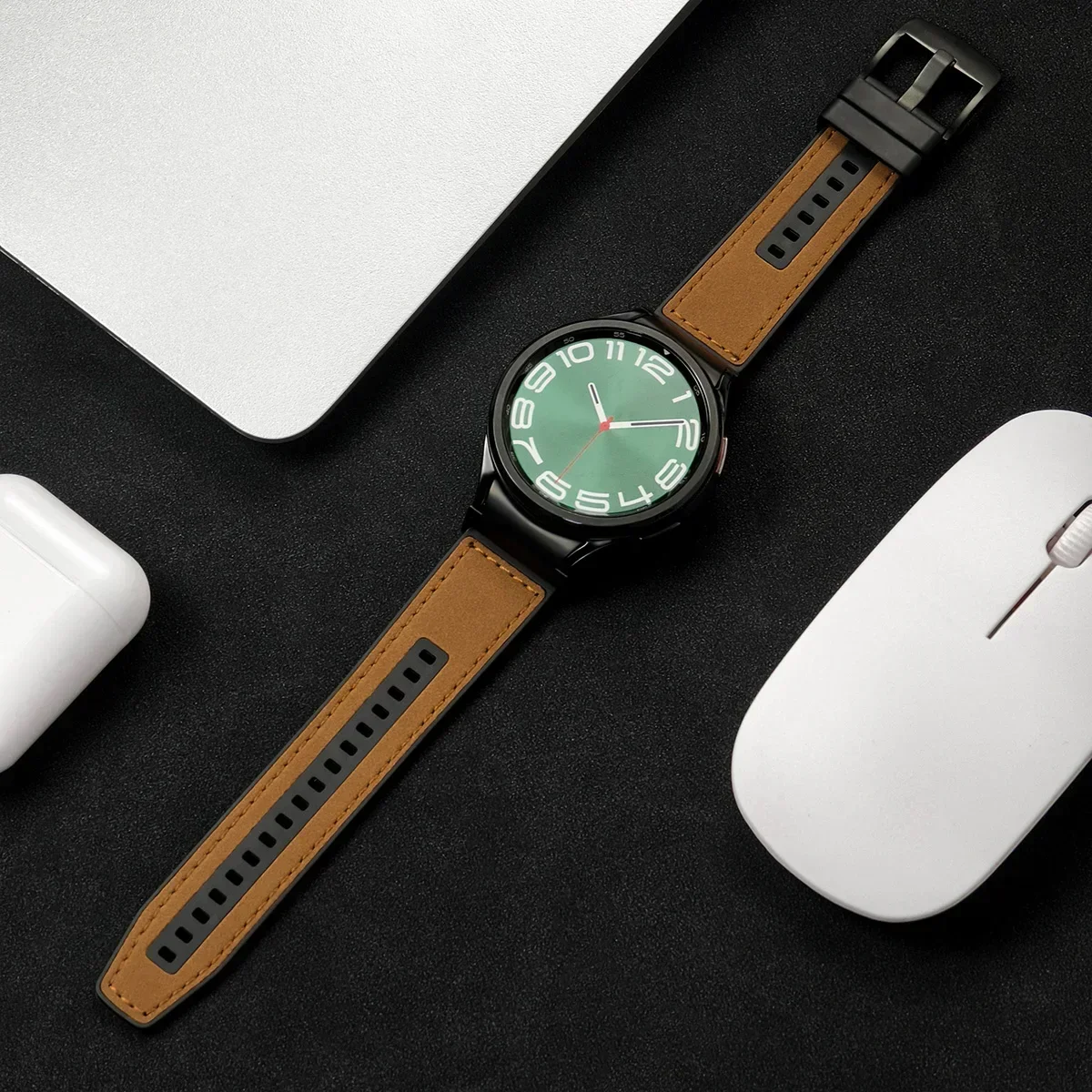 22mm Leather & Silicone Band for Samsung Galaxy Watch 6/5 14 22mm Leather & Silicone Band for Samsung Galaxy Watch 6/5 - Image 14