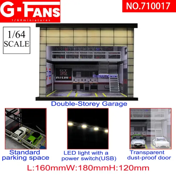 1/64 Scale Car Garage Diorama Display Model - Image 21