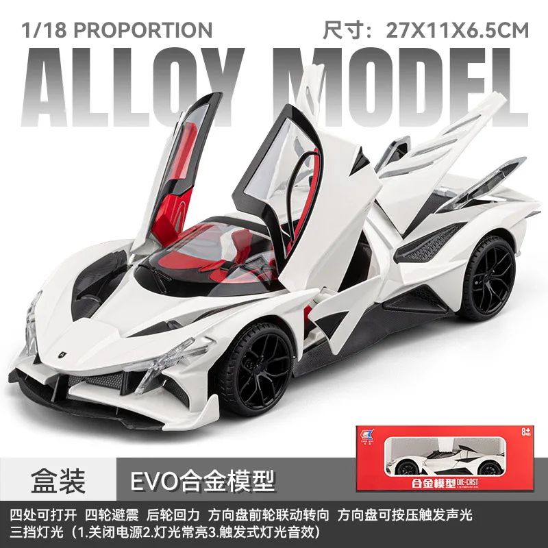 1:18 Apollo EVO Diecast Alloy Sports Car Model 6 1:18 Apollo EVO Diecast Alloy Sports Car Model - Image 6