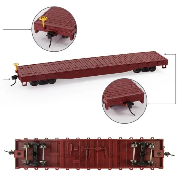 Evemodel HO Scale 52ft Flat Car C8741 - Image 18