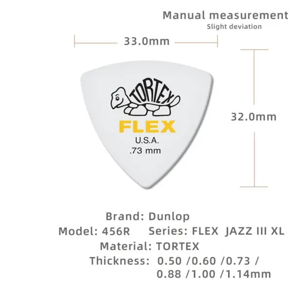 Dunlop 456R FLEX Tortex Jazz Picks Set - Image 2