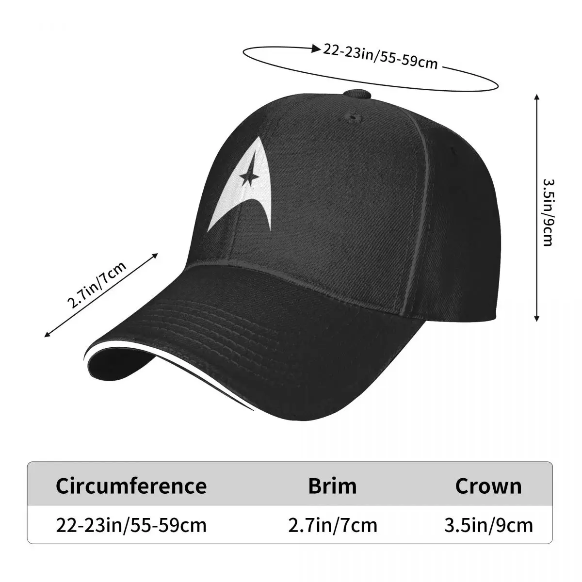 Stars Treks Logo Unisex Baseball Cap 5 Stars Treks Logo Unisex Baseball Cap - Image 5