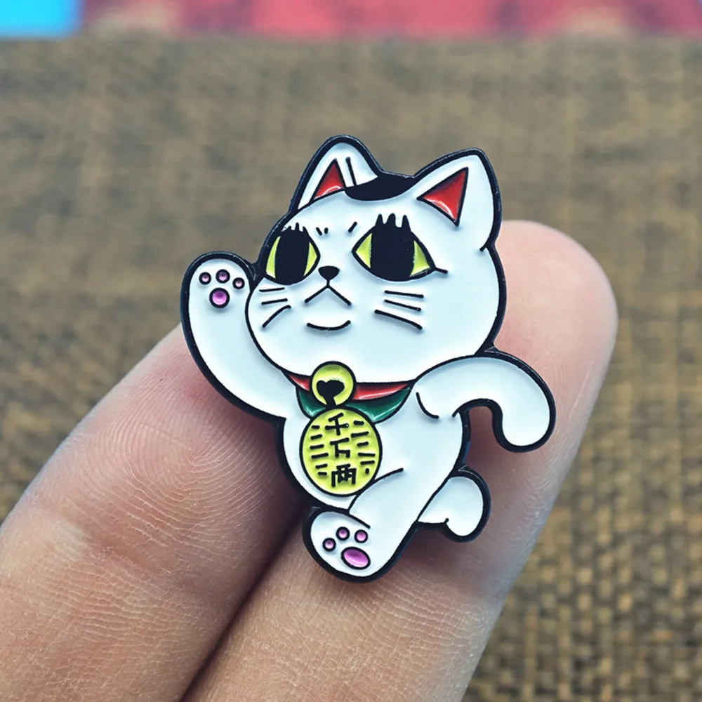 Cute Lucky Turbo Granny Cat Brooch Pin 7 Cute Lucky Turbo Granny Cat Brooch Pin - Image 7