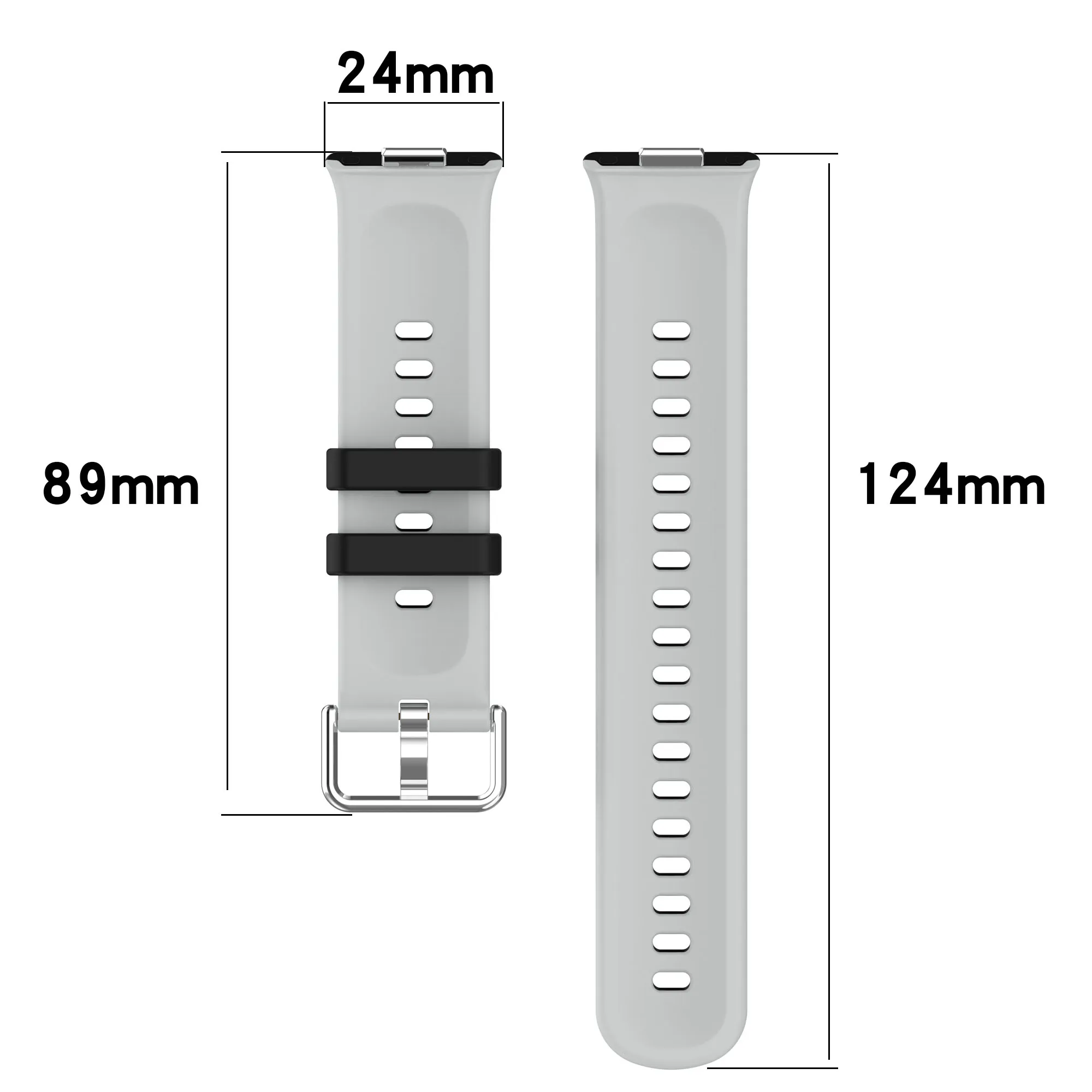 Two-Tone Silicone Strap for HUAWEI Fit 3 2 Two-Tone Silicone Strap for HUAWEI Fit 3 - Image 2