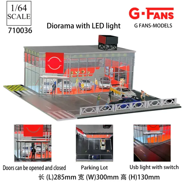 1/64 Scale Car Garage Miniature Display Model - Image 7
