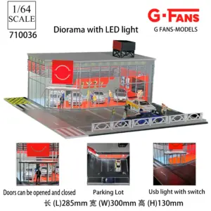 1:64 Scale LED Car Garage Diorama Model 60 S95984036c5c54bf2b5ce02e5ad112951K 2