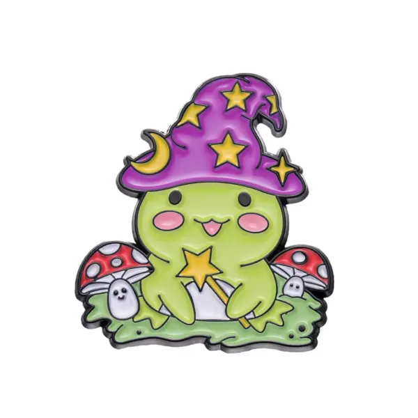 Magic Frog Enamel Pin with Wand and Potion - Image 8