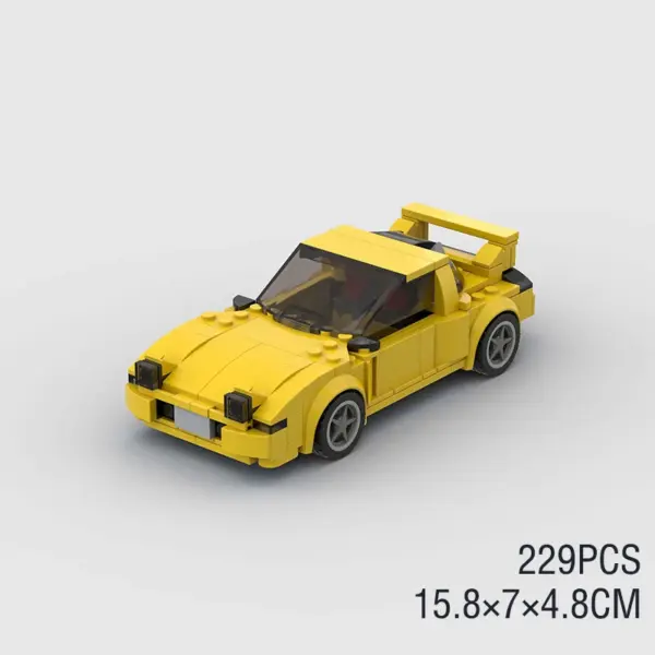 Stylized Building Block Toy Car - Image 62