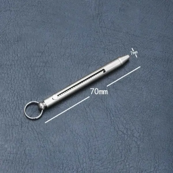 Titanium Alloy Push-Pull Toothpick & Holder Set - Image 3