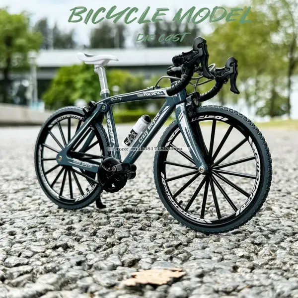1:8 Alloy Bicycle Model with Parking Rack - Image 2