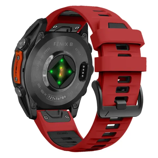 Two-Tone Silicone Strap for Garmin Fenix 8/7/Descent - Image 15