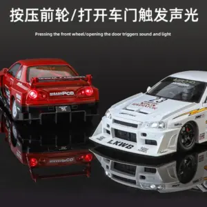 WELLY 1/24 Skyline GTR Silvia S15 Alloy Model 10 S96c22cd66a74400889e38cec0f97e299k