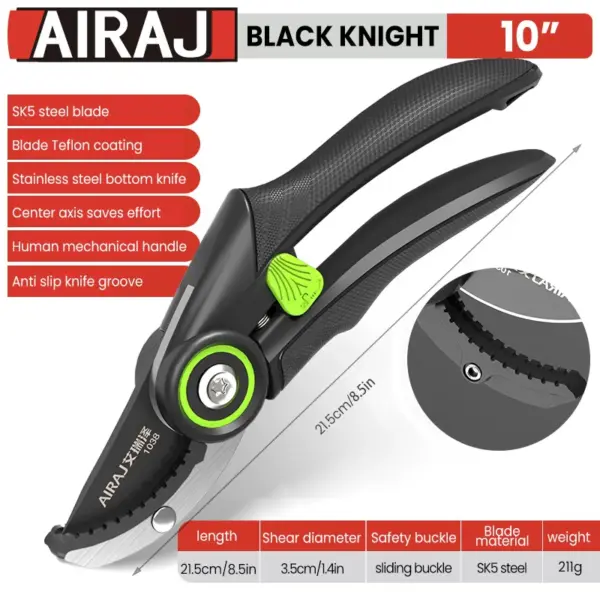 Bypass Pruning Shears with Ergonomic Grip - Image 9