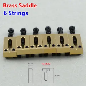 Electric Guitar Bridge Saddles Set 10.5MM/10.8MM 45 S975bb38742bf490fb1bccaadc58294efM