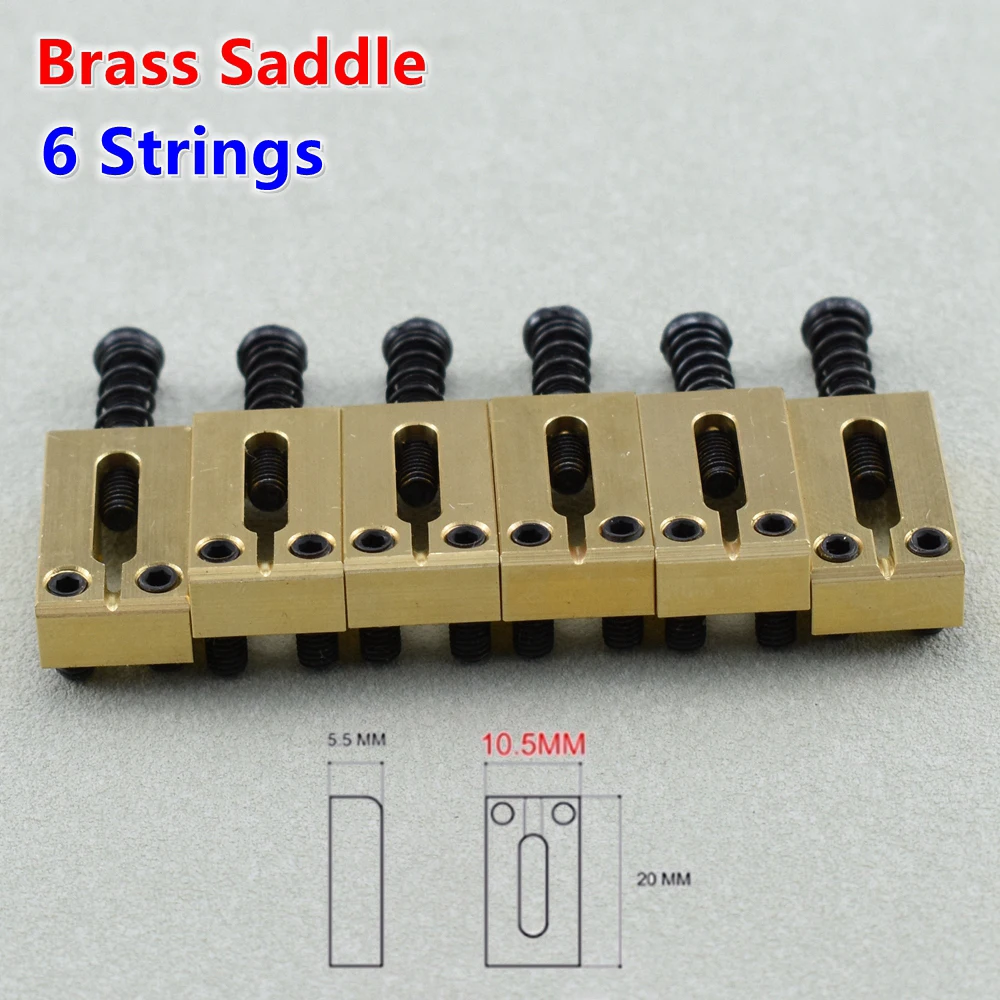 Electric Guitar Bridge Saddles Set 10.5MM/10.8MM 10 Electric Guitar Bridge Saddles Set 10.5MM/10.8MM - Image 10