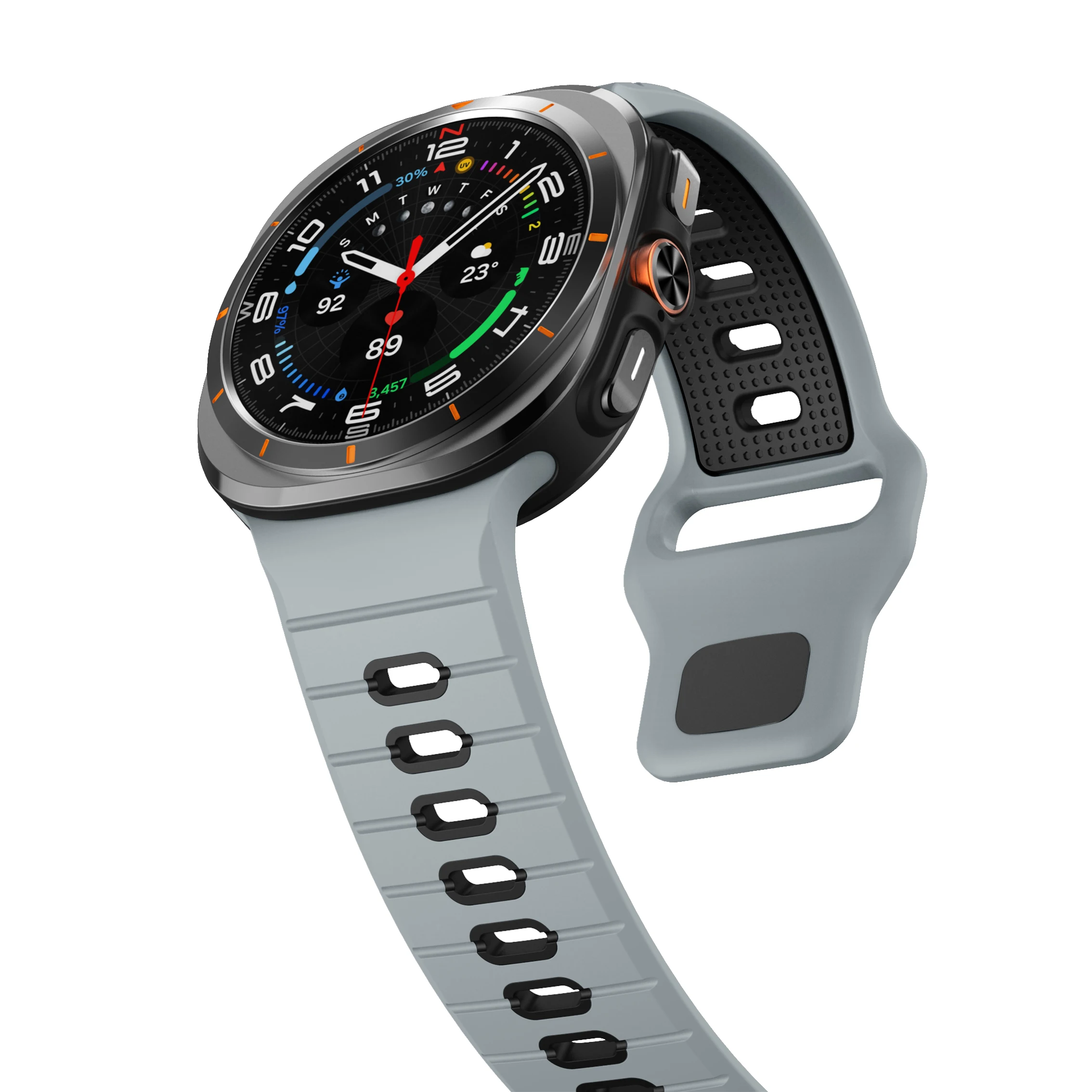 Two-Tone Silicone Strap for Galaxy Watch Ultra 8 Two-Tone Silicone Strap for Galaxy Watch Ultra - Image 8