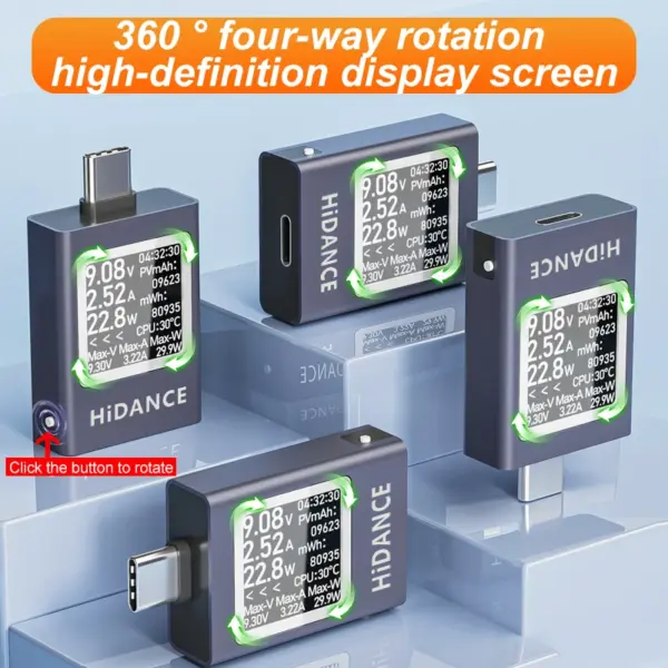 13-in-1 Digital Power Meter HDC-085C for USB-C Devices - Image 5