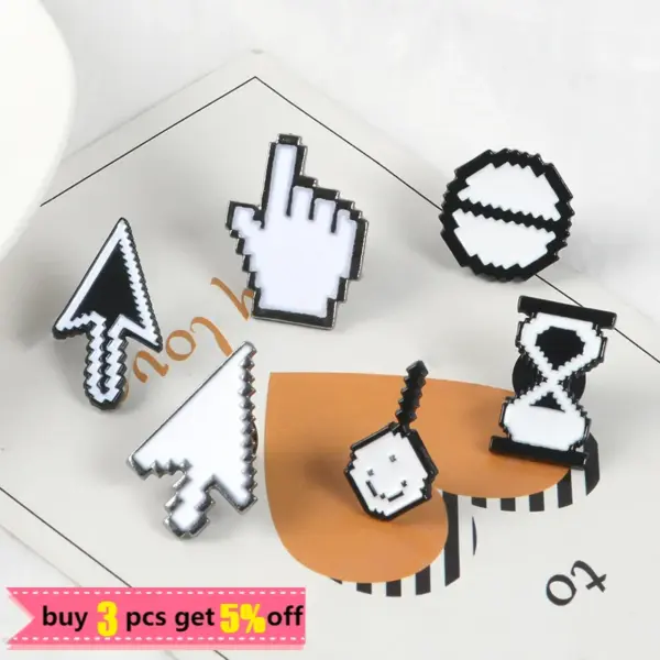 Pixel Cursor Photoshop Toolbar Brooch Pins - Image 3