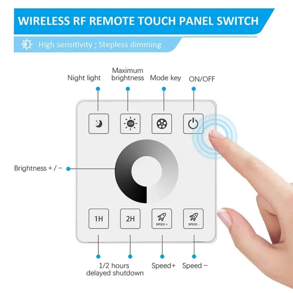 RF Wireless LED Dimmer Controller D86-01 - Image 3