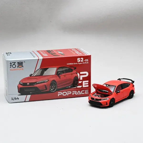 POPRACE 1:64 Honda Civic Type R FL5 Diecast Model - Image 5