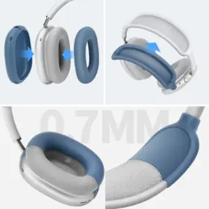 Smart Case for AirPods Max Headphones with Silicone Covers 9 S9918a564e0c043fa8095f99fb74505fcG