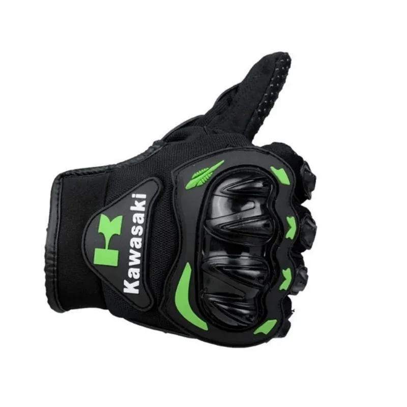 Kawasaki Motorcycle Gloves Men Women 3-Color 6 Kawasaki Motorcycle Gloves Men Women 3-Color - Image 6