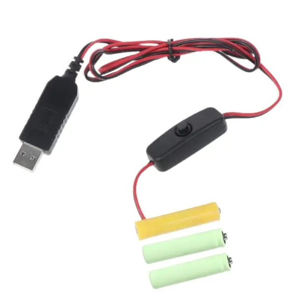 4-Pack Rechargeable AA/AAA Battery Set with USB - Image 8